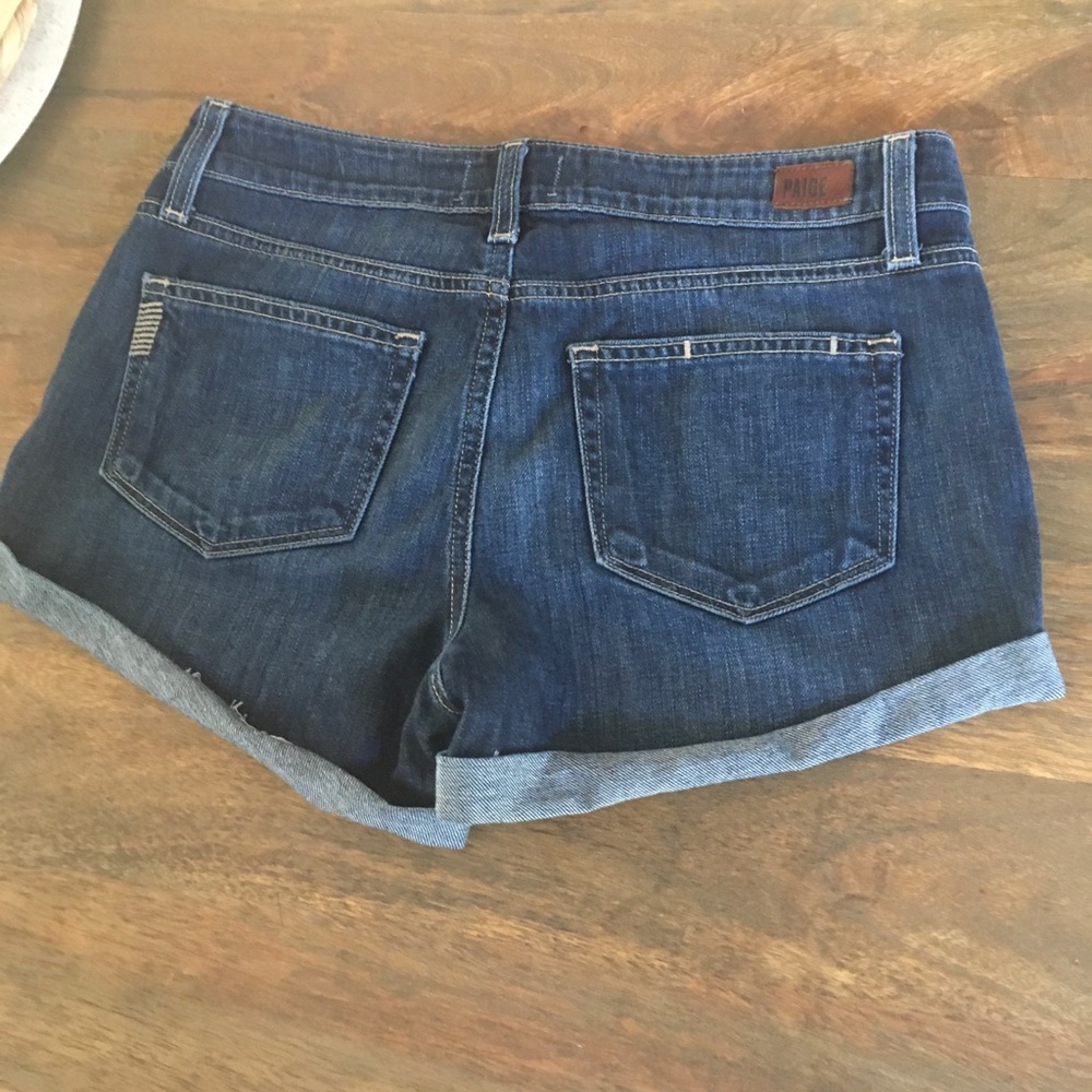 Paige denim jean cut off shorts size 25